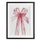 Stupell Industries Coquette Pink Bow Illustration Framed Print Under Glass, design by LSR Design Studio
